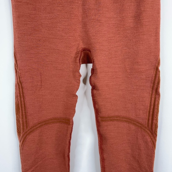 Smartwool Active Base Layer Leggings Intraknit Copper Rust Wool Blend Medium - Picture 4 of 12